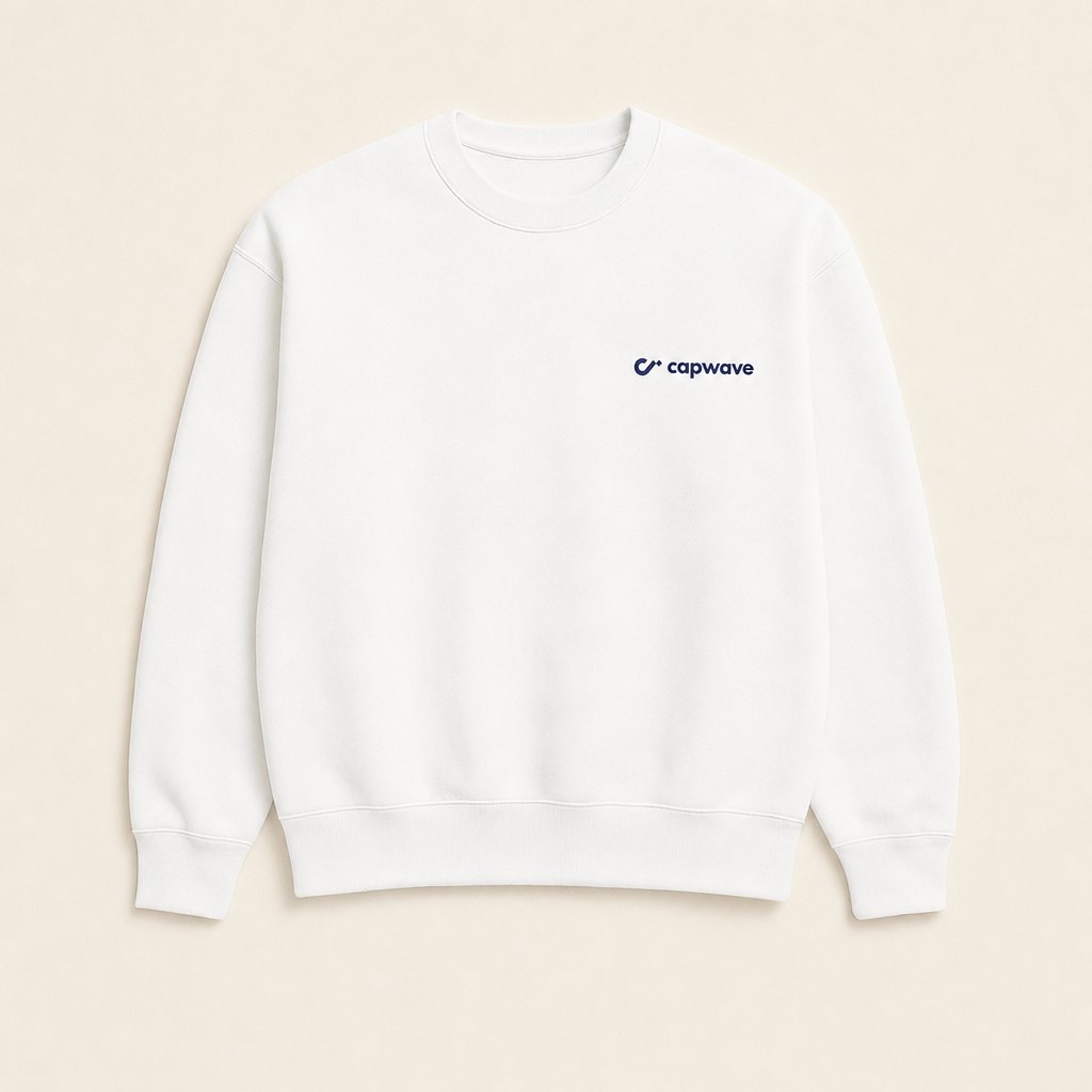 The Crewneck — White Heather